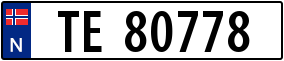 Truck License Plate